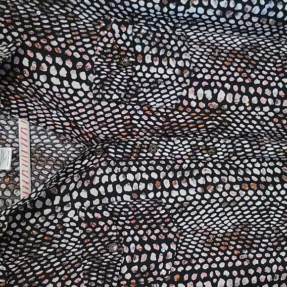 Rebecca Malone women's large petite. Black pink and white. - Picture 5 of 6